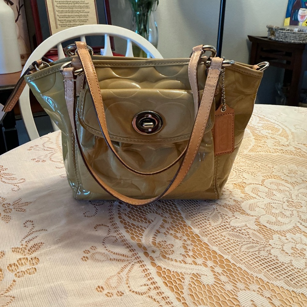 Coach Yellow Handbag F14729 - Picture 6 of 12